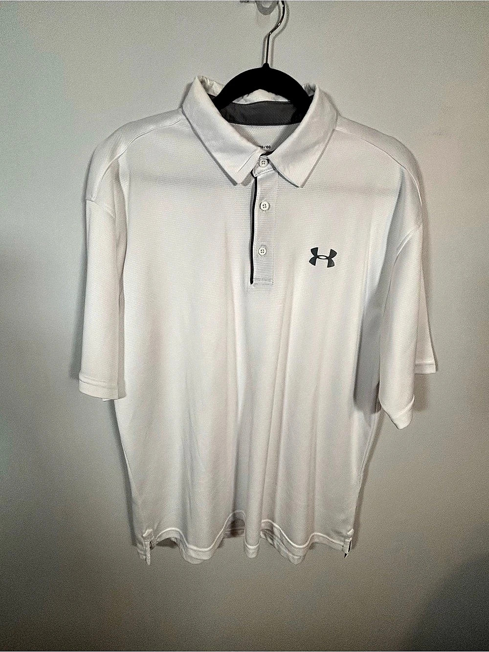 Under Armour Tech Polo Men's White Polo Size XL